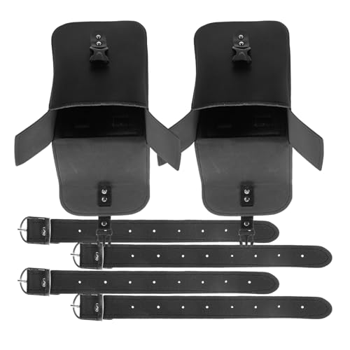 VALICLUD Universal Motorcycle Handlebar Tool Bag 2pcs, Small Waterproof Front Fork Storage Pouch for Electric Bikes and Motorbikes, Sturdy Handlebar Storage for Daily Commuter and Rider