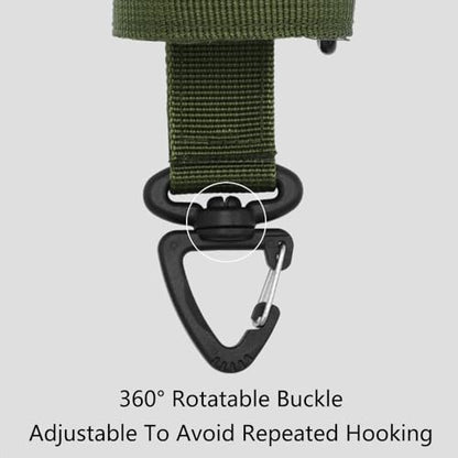 SagaSave Pack of 2 Tactical Gear Glove Holder Strap Heavy Duty Belt Keeper Clip Key Holder with 360° Rotating Buckle for Mountaineering, Hiking, Gardening, Work - color: Army Green