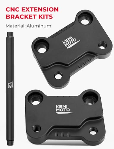 KEMIMOTO Foot Peg Extension Bracket Kits Compatible with Talaria XXX for Electric Dirt Bike Talaria X3 Footpegs Extenders Black