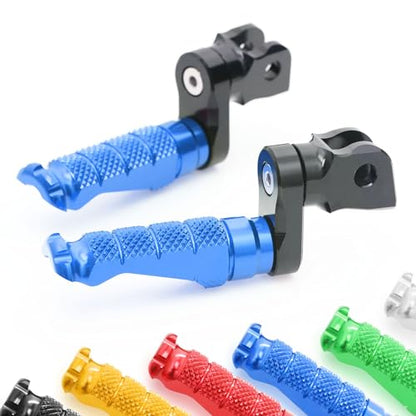 MCMOTOPARTS R-FIGHT Blue Front Footpegs 25mm Lowering Foot Pegs Compatible with ER-6F 2006-2008 06 07 08 - color: Blue, size: 1 inch Extension (25mm)