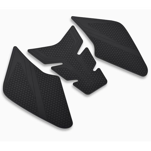 Motorcycle Tank Grip Protector Pads, Anti-Slip Honeycomb Design, Compatible with Suitable for Suzuki GSX-8S 2023- GSX-8R 2024- (Black) - color: Black