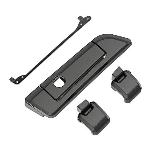 Moto Onfire Black Pearl Harley Tour Pack Latches Hinges Fit for AB Harley/Davidson Touring Razor Chopped King Tour Pak - color: Black Pearl