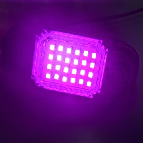 4 Pods Purple Rock Lights 24 LEDs Chips Waterproof Neon Trail Rig Lamp Underglow Light for Car Truck Motorcycle SUV ATV UTV - color: Purple