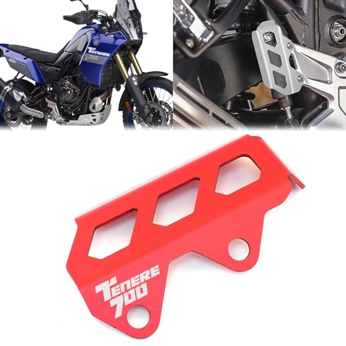 For Tenere 700 Tenere700 2023 2024 2025 Motorcycle Shift Lever Protector Rear Brake Master Cylinder Protector Accessories tenere700 (Red) - color: Red