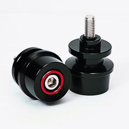 M8 Bobbins Swing Arm Spools For Ninja 400 500 650 ZX6R ZX10R GSXS 750 1000 GSX-8S GSXR 600 750 1000 S1000RR/R/XR CBR 600 900 954 1000 RR Motorcycle Swingarm Spools Slider Stand Paddock Screw (Red) - color: Red