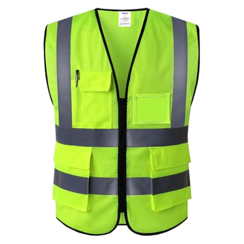 High Visibility Reflective Safety Vest with Pockets for Men Women - size: 3X-Large