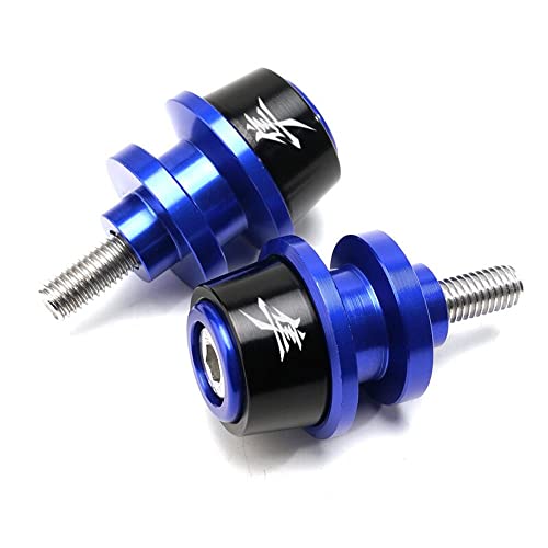 MOWOK Fits For SUZUKI Hayabusa GSX1300R GSX 1300R Gen 3 1999-2021 2022 2023 2024 2025 2026 Accessories Motorcycle M8 Swingarm Spools Slider Stand (Black) (Blue) - size: Blue