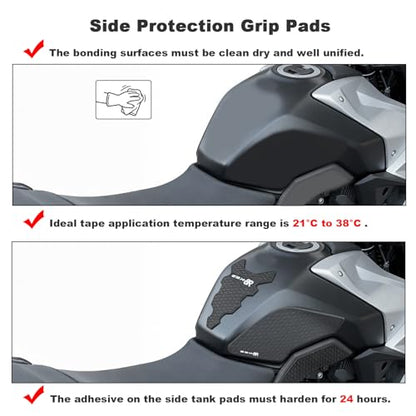 for GSX8R GSX-8R 2024 2025 Tank Pad Protector Motorcycle Sticker Decal Air Knee Grip Tank Traction Pad Side Accessories Tank Pad