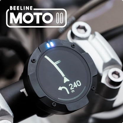 Beeline Moto II - Next Gen Motorcycle GPS Tracker | Compact Design, Waterproof Build, Simple Display & 14-Hour Battery |Glove Friendly Motorcycle Sat Nav Perfect for Adventure & Daily Commutes (Metal) - color: Gunmetal, style: Moto II