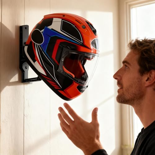 2 Pieces Hard Hat Holder with Hook | Helmet Holder Wall Mount - Motorcycle Helmet Rack,for Storage, Display, Wall, Jacket, Hat, Backpack, Coat, Clothes, Bag, Men - color: Black