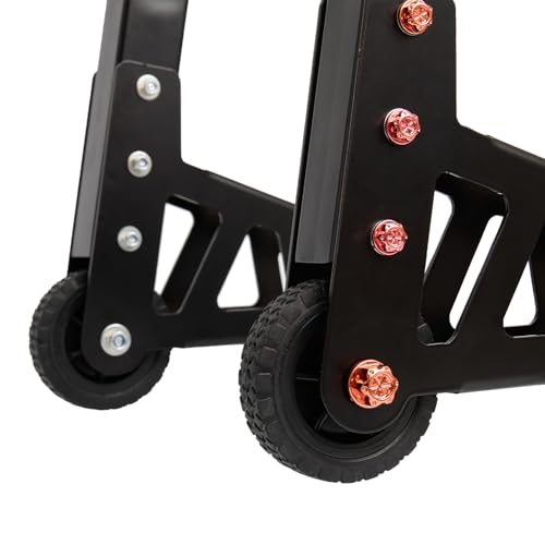Aluminum Motorcycle Stands Front and Rear 880lbs Heavy Duty Wheel Lift Combo Swingarm Spool Peddock Stand for Yamaha Honda Kawasaki Suzuki U+L Black - color: Black