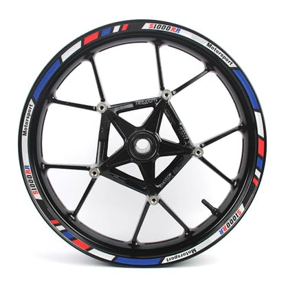 Arashi 17” Wheel Rim Strips Tape Stickers Decals for BMW S1000RR Motorcycle Accessories Waterproof Reflective Blue