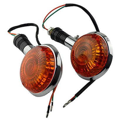 Road Passion 2 pcs Universal Motorcycle Rear Turn Signal Indicator Light Replacement for Yamaha Road Star 1999-2003/ Royal Star 1996-2004/ XV1100 V Star 1100 1999-2004/ XV250 V Star 250 2008-2014