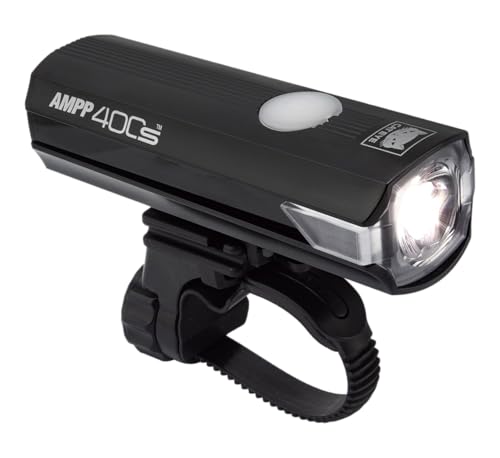 CATEYE AMPP USB Rechargeable Bike Light – High Visibility Super Bright OptiCube™ Headlight for Commuters, Road Cyclists & Mountain Bikers, Day & Night Riding Modes, IPX4 Waterproof, Tough & Durable - style: Ampp400s