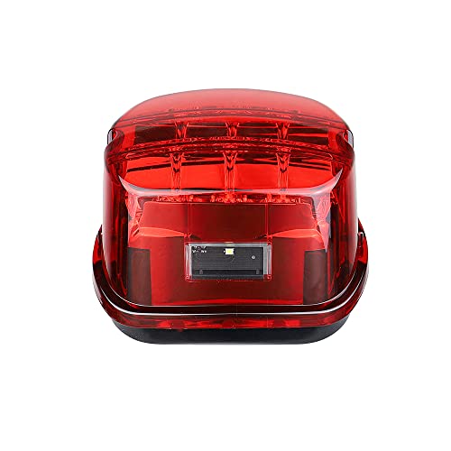 Red Strobing LED Tail Light Upgrade HD Tail Lights Assemblies for Harley Dyna Road King Electra Glide Street Bob Touring, Harley Davidson Parts, LED Lights for Motorcycles（Red） - color: Red