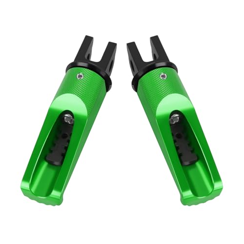 Motorcycle Footpegs Front Passenger Foot Pegs Replacement for Honda CB125R CB300R CB1000R CB650F CBF600 CBF100 CBR600F CBR250R CB650R CBR600 CBR100 CBR900 Foot Rests Pedal(green) - color: green