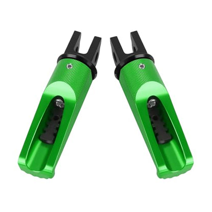Motorcycle Footpegs Front Passenger Foot Pegs Replacement for Honda CB125R CB300R CB1000R CB650F CBF600 CBF100 CBR600F CBR250R CB650R CBR600 CBR100 CBR900 Foot Rests Pedal(green) - color: green