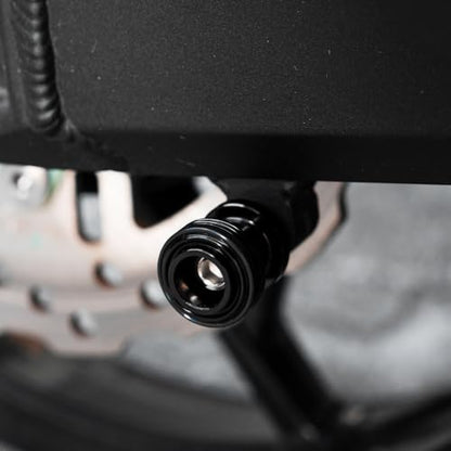 M8 Swingarm Spools Sliders, CNC Billet Aluminum Universal Paddock Rear Stand Screws Bobbins, Fits for CBR600RR CBR1000RR, GSXR600/750/1000, ZX6R ZX10R Z650 Z900, SV650,S1000RR– 2 PCS (Black) - color: Black