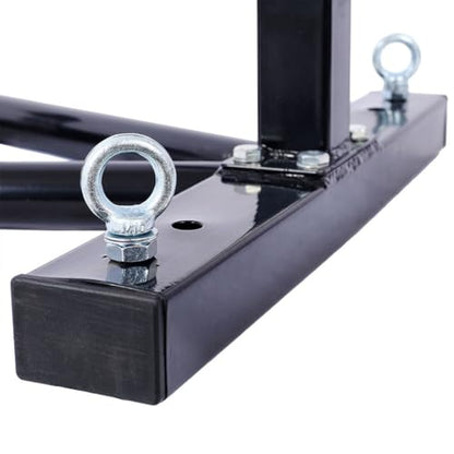 Motorcycle Wheel Chock Stand, Heavy Duty Front Wheel Stand for 17"-21" Tires, Steel Motorcycle Wheel Chock with Safety Lock, Front Tire Holder for Trailer Transport, Storage & Maintenance