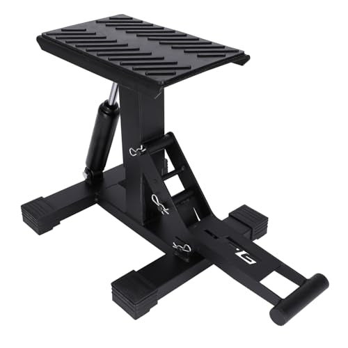 Dirt Bike Stand Motorcycle Lift Jack 1000 Lbs Capacity Height Adjustable Engine Hoist Stand Hydraulic Lift for Dirt Pit Bike ATV Repair Maintainance Heavy Duty