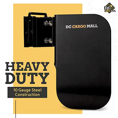 DC Cargo Mall 2-Pack, Motorcycle E-Track Wheel Chock, Black – E-Track Wheel Chock for Dirt Bikes – Supports Tires up to 6” Wide – E-Track Accessories - size: 2-pack