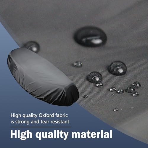 1 PC Motorcycle Seat Cover, 27.55" x 45.27" Rainproof Seat Protector Cover, Breathable Heat Insulation Oxford Cloth Accessories, Universal for Motorcycles (Black #XXL)
