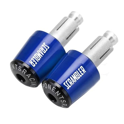 Motorcycles Handlebar Grips Cap Weight PartsAnti Vibration Plug Ends for Ducati Scrambler 2015-2016 15-16 - color: Blue black