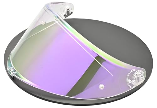 Compatible With K6S Visor K6 Face Shield Replacement Tinted Visor Helmet Accessories (Transparent Revo Purple) - color: Transparent Revo Purple