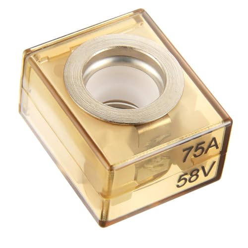 BOJACK 75A Marine Rated Battery Fuse 58V DC Max IP66 Waterproof Fuse Holder - style: 75A