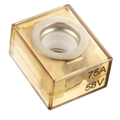BOJACK 75A Marine Rated Battery Fuse 58V DC Max IP66 Waterproof Fuse Holder - style: 75A