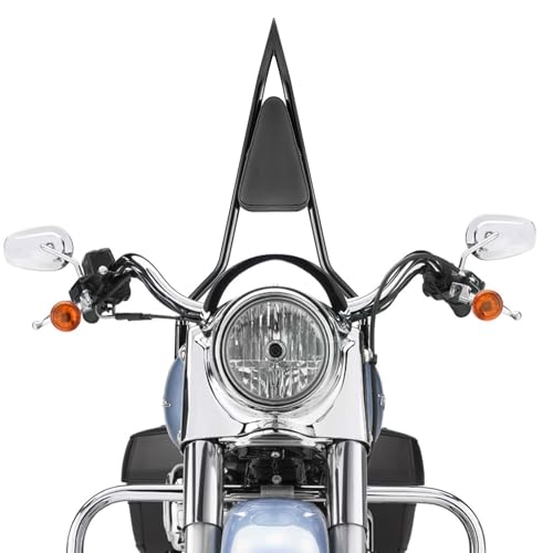 Mofun 27" Tall Sissy Bar Detachable Passenger Backrest Rear Pad Compatible with Harley Touring Street Electra Road Glide Road King FLHX FLHT Motorcycle Passenger Backrest, 2009-2025 Black