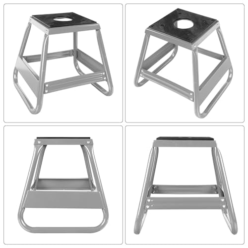 Big RED 1000lb Capacity Dirt Bike Stand, Universal, Detachable Maintenance Motorcycle Lift for Kawasaki, Honda, Yamaha, Silver - size: silver dirt bike stand