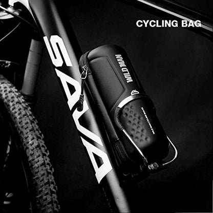 Bike Tool Bag Bicycle Storage Bag PU Leather Bicycle Repair Tool Pouch MTB Road Bike Bag for Water Bottle Cage