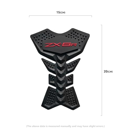 Motorcycle Tank Pad Gas Tank Protector Compatible with Kawasaki ZX-6R ZX6R ZX636 Anti Slip Tank Pad Stickers Gas Oil Fuel Tank Pad Protectors - size: For ZX6R