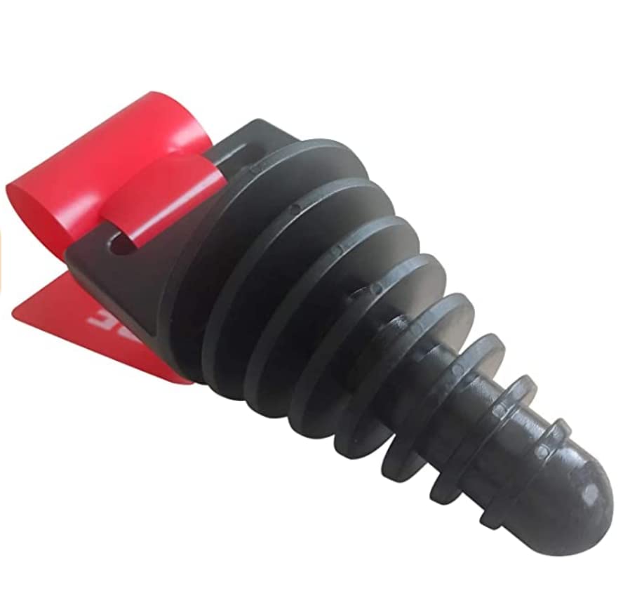 Muffler Exhaust Wash Plug, 0.8" to 2.2" Rubber Silencer Plug | For washing 2-stroke and 4-stroke motorcycles, dirt bikes, ATVs and quads - color: Black