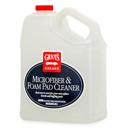 Griot's Garage Microfiber and Foam Pad Cleaner, Removes Polish, Wax, and Sealant Residue, Restores Your Car Cleaning Cloths' Effectiveness, 11067, One Gallon