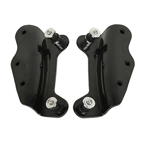 TCT-MOTORPARTS Black Detachable Backrest Sissy Bar w/Docking Hardware Kits Fit For Harley Touring Street Road Glide 2009-2013 - color: Black #1(2009-2013)