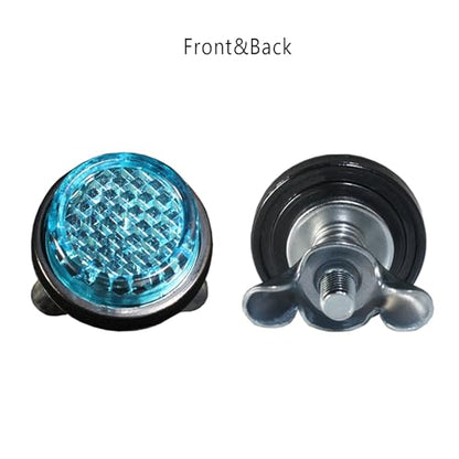 Blue Reflector Motorcycle License Plate Bolts and Nuts - color: Blue