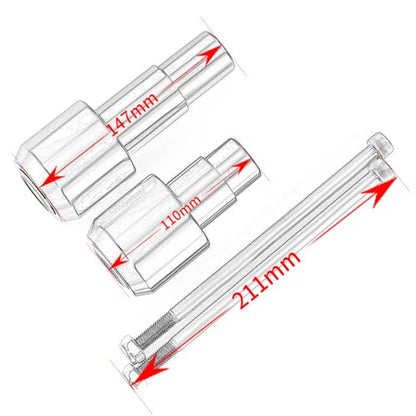 Motorcycle Frame Sliders Crash Bar Protector Compatible with K.awasaki Ninja 650 2017-2024 2025 2026 | No Cut Kits Engine Fairing Guard Falling Protection Ninja650 EX650 Accessories (Black) - color: black