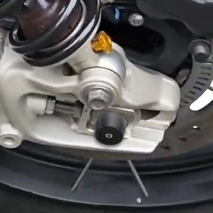 Xitomer Rear Axle Sliders Fit for Street Triple 765 R/RS, Street Triple S / 660S motorcycle Front Fork Wheel Frame Sliders Crash Protector (Rear) - style: Rear