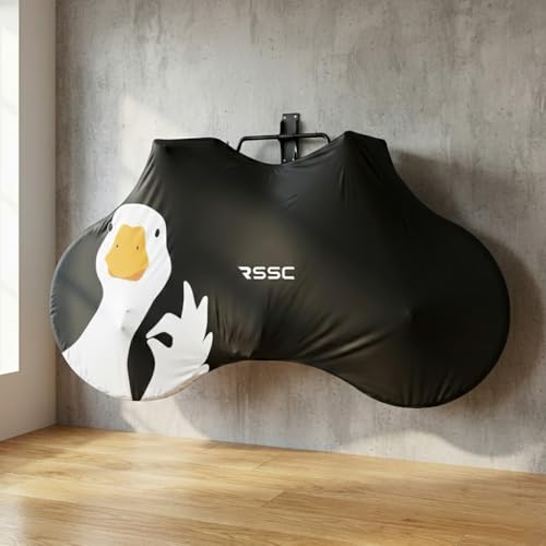 Bike Cover with 5 Zippers, Anti-Scratch Bicycle Storage Guard for Apartment & Garage, Fits Wall Hangers & Car Racks, Dust-Proof Full Protection for Most Bikes (Duck) - color: Duck