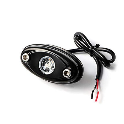 4 Pods LED Rock Light for Jeep ATV SUV Offroad Car Truck Boat - Map, Cargo, Trail Rig Lamp - Underbody Glow, Underglow, Neon - Waterproof 12V 24V - White - color: White, size: 4Pack LED Rock Light