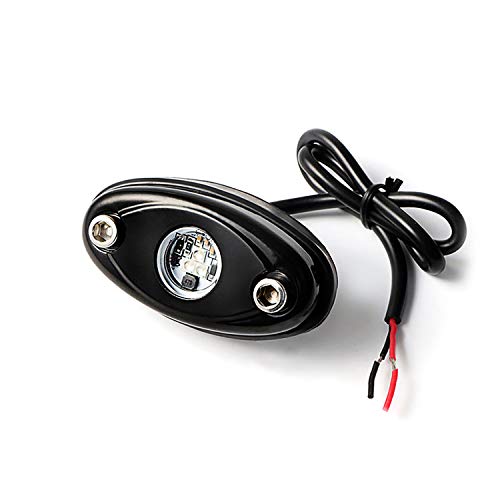 4 Pods LED Rock Light for Jeep ATV SUV Offroad Car Truck Boat Underbody Glow Trail Rig Lamp Underglow LED Neon Lights Waterproof 12V 24V - Green - color: Green, size: 4Pack LED Rock Light