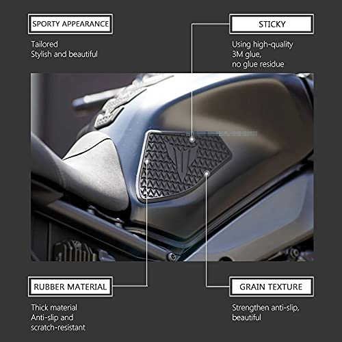 Motorcycle Tank Traction Pad Side Gas Knee Grip Protective Sticker Protector For Yamaha MT-09 MT 09 MT09 from 2021-2022 2023