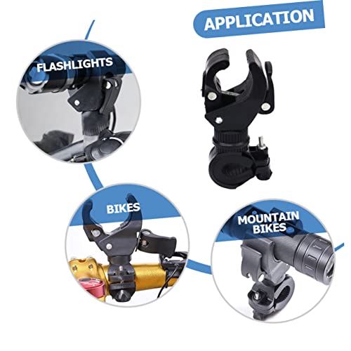 Totority 3pcs Rotatable Bike Flashlight Bracket Holder for Mountain Biking Stable and Practical Flashlight Storage Rack for Cycling Safety Design for Easy Use