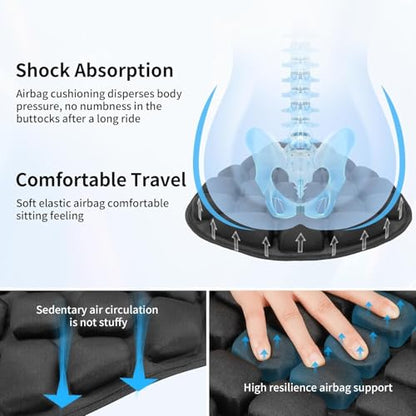 Motorcycle Seat Cushion for Can-Am Spyder F3 2010-2026,Anti-Slip Mat Sunscreen Breathable Waterproof Anti-Slip Wear-Resistant Shock-Absorbing Removable Washable