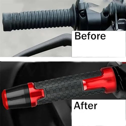 Motorcycles Handlebar Grips Cap Weight PartsAnti Vibration Plug Ends for Ducati Scrambler 2015-2016 15-16 - color: Black red