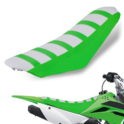 Dirt Bike Seat Cover Motorcycle Gripper Cushion Cover Universal for KLX KX KXF All Most Dirt Pit Bikes Enduro Green - color: Green