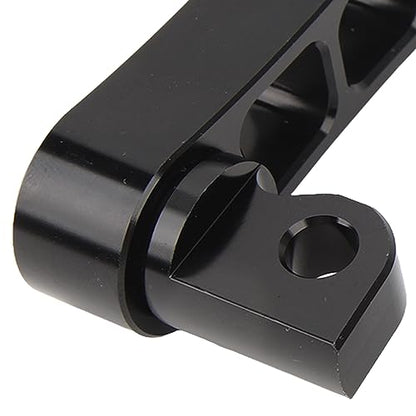 Motorcycle Foot Peg Highway Bracket 360° Adjustable Rugged Foot Peg Extension Bracket Aluminum Foot Peg Clamp Extensions Bracket for Touring (Black) - color: Black