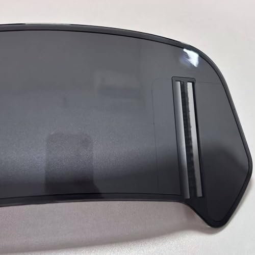 Motorcycle Windshield Extension, Adjustable Clip-On Windscreen Extender, Wind Deflector Spoiler Air Deflector, Universal Fit (Clear-14.1x5.9") - color: Clear-14.1x5.9"
